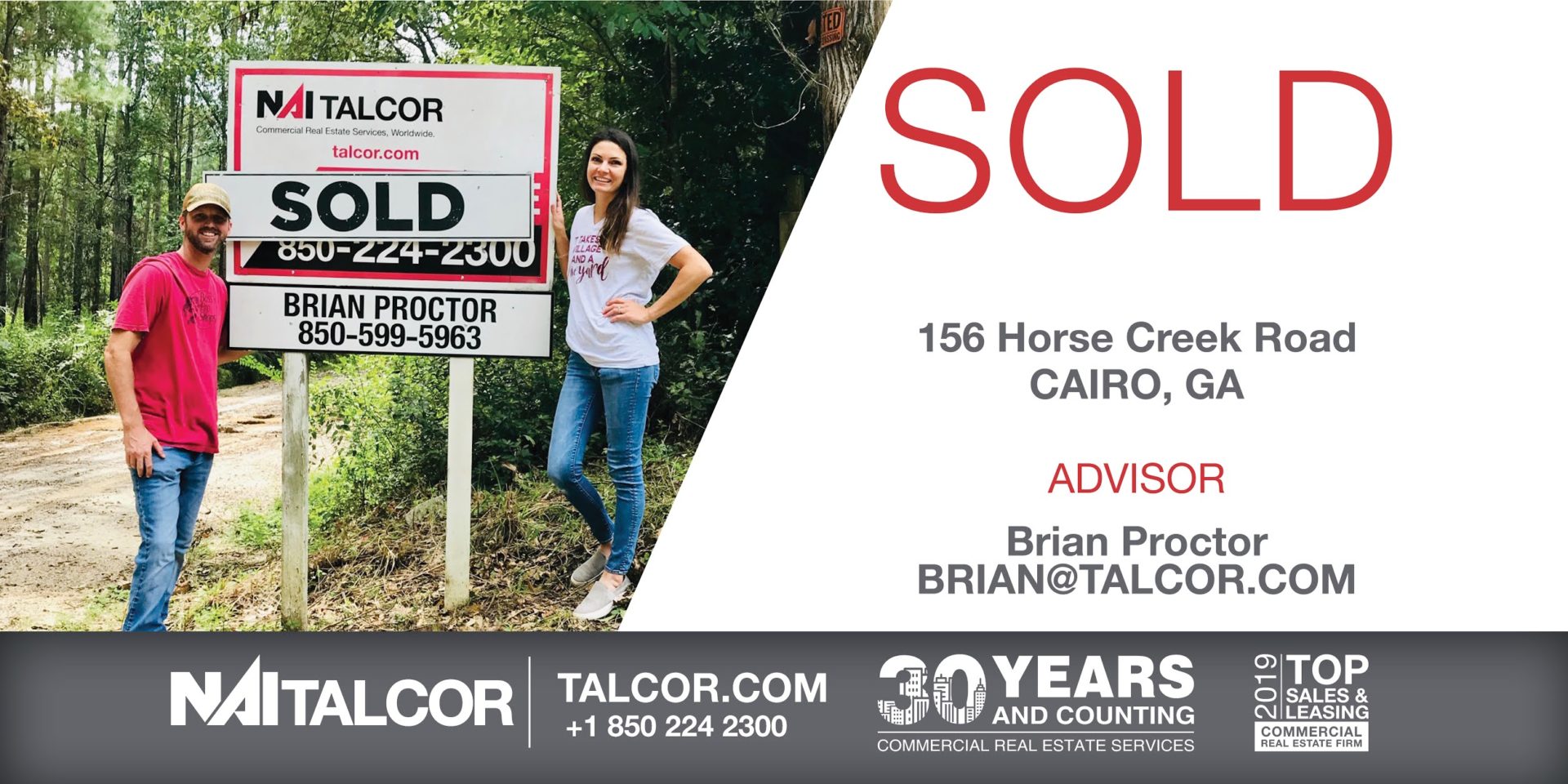 Cairo, Brian Proctor 156 Horse Creek Road NAI TALCOR